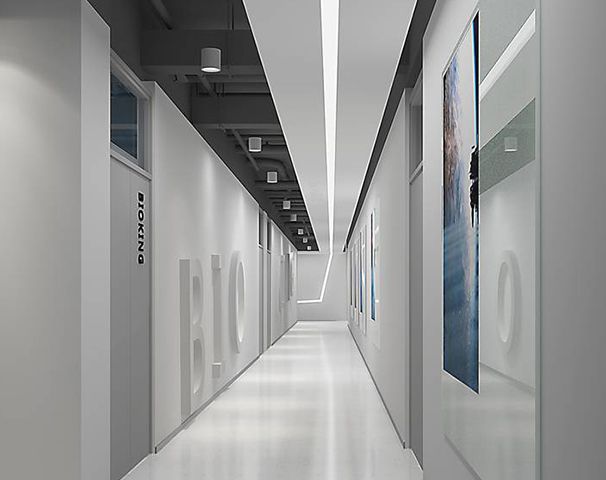 辦公室過道設(shè)計實景圖