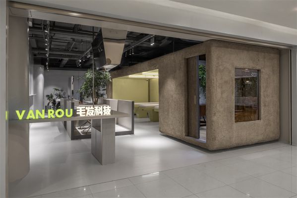 毛發(fā)科技辦公室設(shè)計的空間屬性